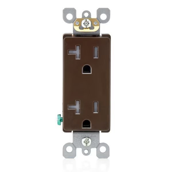 Tamper Resistant Duplex Recept 20A 125V, Leviton, Mfr#: T5825